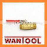 2pc Male Thread Brass Ball Valve,ball Cock Valve Lever Handle thumbnail-1