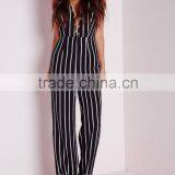 Sexy Backless Strip Deep V High Quality Fashional Women Jumpsuit thumbnail-3