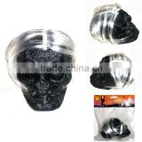 different color hairs skull for Halloween decoration