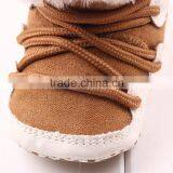 Coralon Leather Toddler Shoe Baby Shoe Prewalker With Fuzzy Ball Baby Shoes Boots thumbnail-5