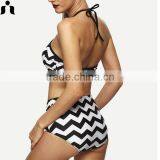 OEM Accept Sexy Women High Waist Swim Wear thumbnail-2