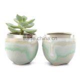 Hot Sale Customzied Color Glazed Ceramic Small White Ceramic Flower Pots thumbnail-1