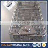Contemporary Full Stainless Steel Wire Mesh Basket Strainer With Lid for Food thumbnail-1