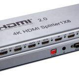 HDMI 2.0 Splitter 1 to 8 Support 4K x 2K HDCP2.2 ,with IR Extension, EDID Mangement, RS232 thumbnail-1