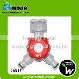 3/4"-1" 2-Way Snap-in Plastic Quick Coupling Garden Hose Connector thumbnail-1