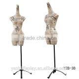 Fashion Printing Paper Dress Form Slender Neck Torso Female Mannequins thumbnail-2