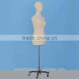 Stylish Fabric Covered Vintage Dress Form Mannequin for Sale thumbnail-3