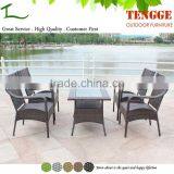 UV Weather Resistant Wicker 5 Piece Outdoor Patio Dining Set thumbnail-5