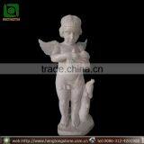 Western Style Stone Carvings And Sculptures Marble Beautiful Angel Figure Statue thumbnail-1