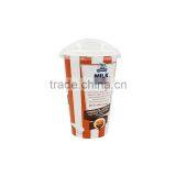 IML 14oz/400ml Plastic Disposable Red and White Color Large Coffee Mugs,Thin Wall Take Away Food Grade Coffe Cup thumbnail-4