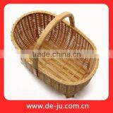 Knit Handmade Natural Bamboo Halloween Baskets thumbnail-1