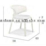 2017 Trade Assurance New Design Famous Modern Restaurant Used Synthetic Rattan All Weather Single Dining Chair thumbnail-3