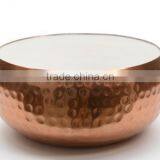 Aluminum Bowl In Hammered Copper thumbnail-1