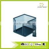 Black Metal Mesh Office Desk Note Holder thumbnail-1