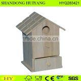 Custom Decorative Pine Wood Bird Feeder With Drawer Wholesale thumbnail-1
