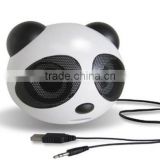 Hot selling cheap price panda shape portable mini speaker for laptop, mobile and tablet