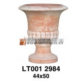 Vietnam Stylish Well Design White Wash Terracotta Pot For Wholesalers