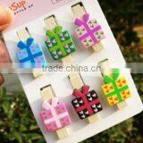 Made in China Hot Sale Wholesale High Quality Gift Box Wooden Chothespins Colored Design Wood Cloth Longline Clips
