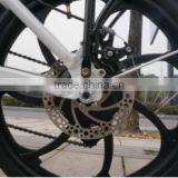 20 Inch CE Electric Bicycle Aluminum Alloy Suspension Fork Folding Electric Bike With One-piece Aluminum Alloy Wheel thumbnail-6