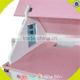 Wholesale Kids Beautiful Wooden Dollhouse Miniatures Fashion Baby Wooden Dollhouse Toy W06A030 thumbnail-4