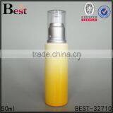 50ml China New Products Gradual Orange Matte Silver Aluminum Pump Glass Bottle China for Cosmetic Lotion thumbnail-1