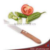 5" Mini Utility Fruit Stainless Steel Knife With Wooden Handle thumbnail-3