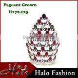 Crystal Fashion Wedding Crowns Headband In Green And Red Color thumbnail-1