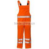 Hi Vis Poly Cotton Bib Trousers Workwear thumbnail-1