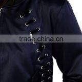 Trendy Women Jacket Hot Sale New Design Satin Bomber Jacket thumbnail-4