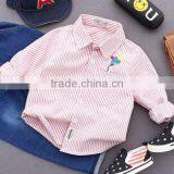 2-7 Years Autumn Cotton Striped Embroidered Balloon Shirt Wholesale Latest Shirt Designs for Boys thumbnail-3