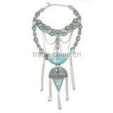 Hot Style Multilayer Vintage Heavy Metal Plated Choker Necklace thumbnail-5