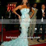 Newest Backless Arabic Evening Dress Long thumbnail-1