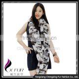 CX-S-55A Hot Sale Genuine Rex Rabbit Fur Winter Fashion Fur Scarf thumbnail-1