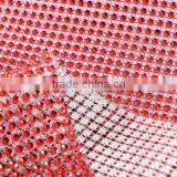 Bling Various Color Plastic Rhinestone Mesh Ribbon Wedding Decorative 10 Yards 24 Rows Plastic Mesh thumbnail-3
