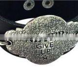 Factory Supplier Korean Retro Bracelets,handcraft Cow Leather Bangle,unisex Leather Bracelets thumbnail-4