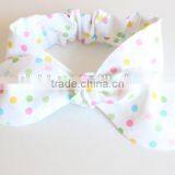 Boutique New Style Accessories Baby Pink Polka Dot Headbands for Little Girl thumbnail-3
