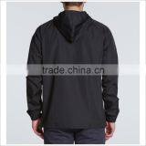 Custom Zip-up Hooded Windbreaker Adjustable Drawcord Pullover Windbreaker thumbnail-2