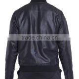 Winter Latest Fashion Plain Dyed Long Sleeve Leather Jacket thumbnail-2