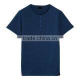 China Wholesale Cheap Fancy Design t Shirt Men Reversible T-shirt With Button thumbnail-2