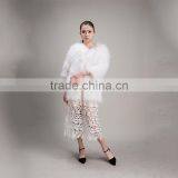 Myfur White Raccoon Fur Jacket Women Warm Winter Fur Jacket for Girls thumbnail-2