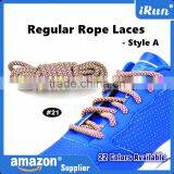 Yellow Purple Sneaker Boot Hiker Round Laces Strings For Runners - Rope Shoelaces In Stock - Accept Custom - 22 Colors Available thumbnail-1