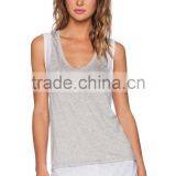 Contrast Mesh Trim Throughout Shirttail Tank Tops thumbnail-1