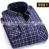Custom Lined Plaid Flannel Warm Slim Fitted Hawaiian Shirt Latest Shirt Designs for Men 2015 thumbnail-4