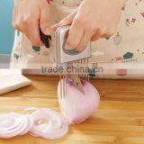 Fruit Vegetable Tools Stainless Steel Onion Holder Slicer Kitchen Gadgets Easy Cut Tomato Meat Tenderizer Onion Holder Fork thumbnail-4