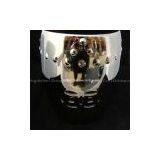 Chinese Silver Porcelain Garden Stool WRYAZ202 thumbnail-2