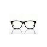 Black Round Cellulose Propionate Eyeglass Frames For Myopia Glasses , Classic Thin