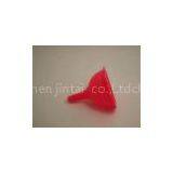 Red Durable Silicone Dinnerware Funnel Food Grade Acid-resistant For Advertisement