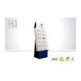 Glossy Recyable Corrugated Cardboard Display Stand With 6 Pallets