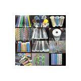 White Yellow Twisted Extruded Clear Acrylic Rod Frosted 1500mm Length thumbnail-1