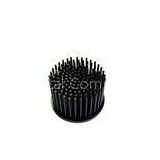 Black Pin Fin Anodized Heat Sink Aluminum Round For LED Downlight